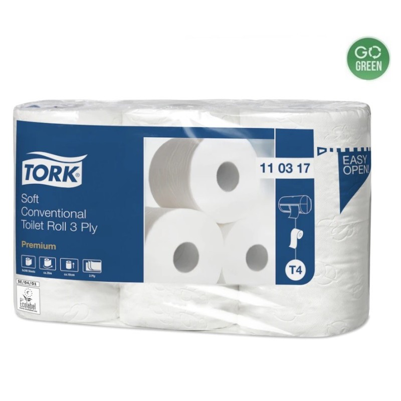 Tualetinis popierius ritinėlyje TORK PREMIUM EXTRA 3sl.35m įp.6/42