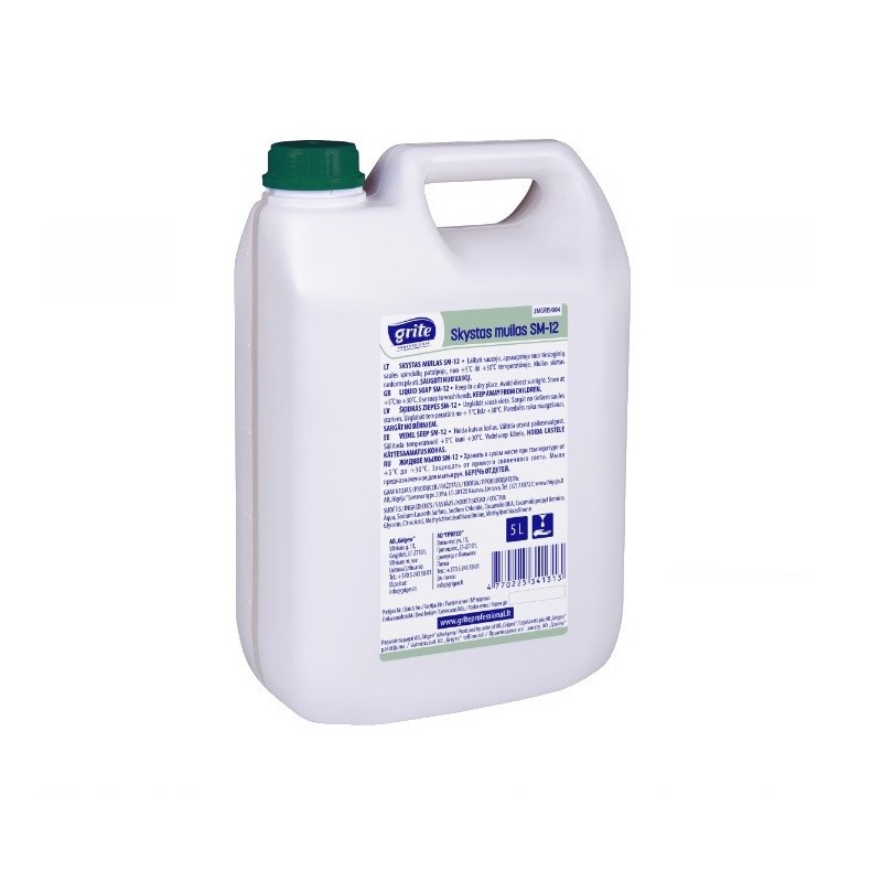 Skystas muilas 5l GRITE PROFESSIONAL, bespalvis