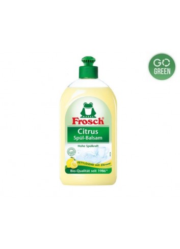 Indų ploviklis 500ml FROSCH, citrinų kvapo