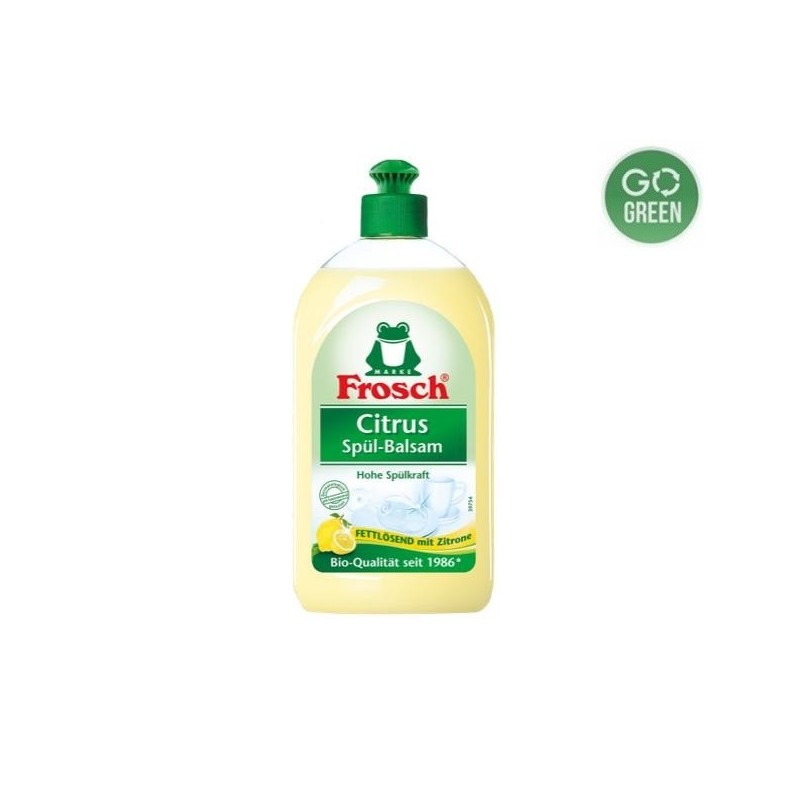 Indų ploviklis 500ml FROSCH, citrinų kvapo