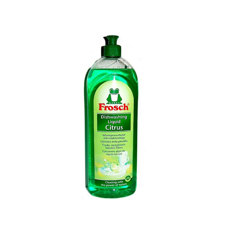Indų ploviklis 1l FROSCH, citrinų kvapo