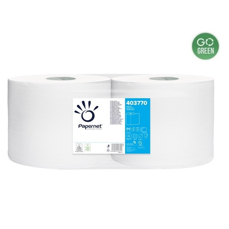Pramoninis valomasis pop. rulone PAPERNET 241m 25,7x29,5x27,5 cm 2sl. 1vnt.( įp.2)
