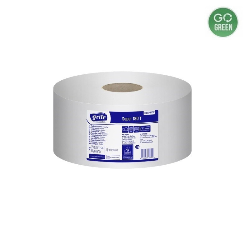 Tualetinis popierius ritinėlyje GRITE SUPER 180T 180m įp.12