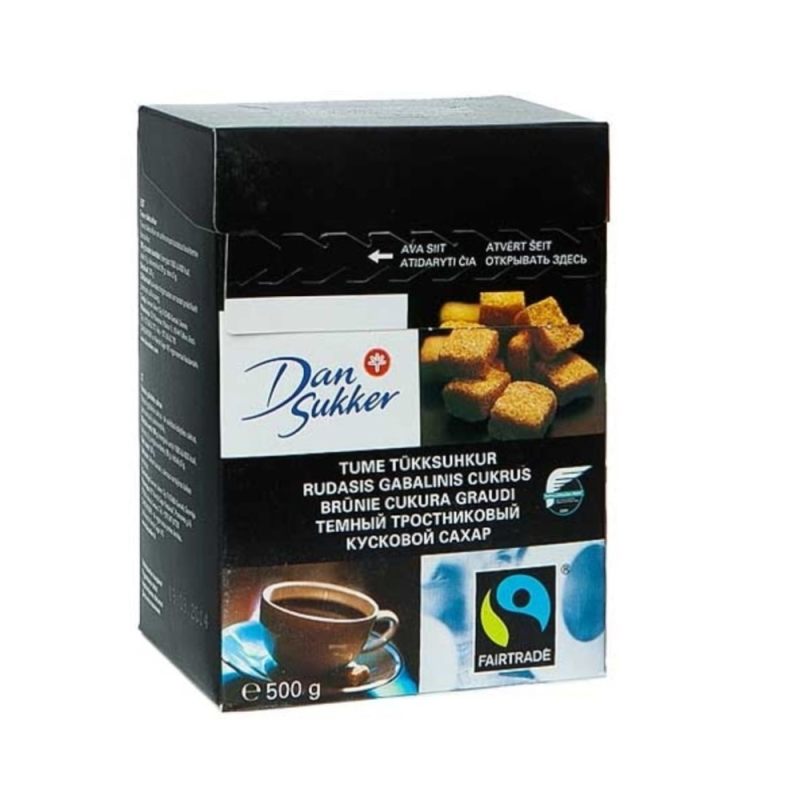 Cukrus rudas gabalinis, 500 g