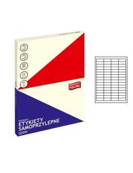 Lipnios etiketės GRAND 002 A4 48,5x16,9mm. 64 lip. 100l.