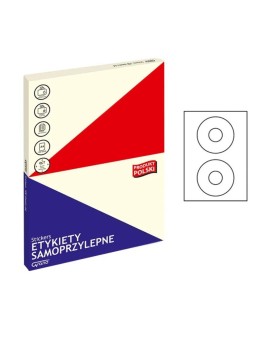 Lipnios etiketės  GRAND 033 A4 skersmuo 117mm. 2 lip. 100l.