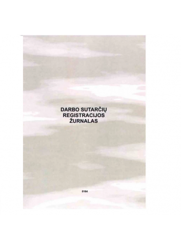 Darbo sutarčių registracijos žurnalas 12 lapų  164