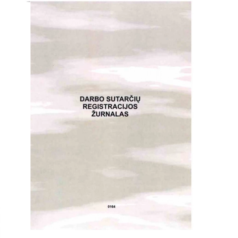 Darbo sutarčių registracijos žurnalas 12 lapų  164