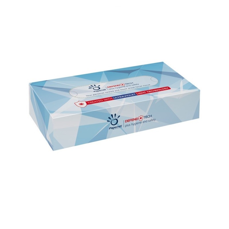 Kosmetinės veido servetėlės PAPERNET UV LIGHT technologija 2sl.100vnt,įp.40