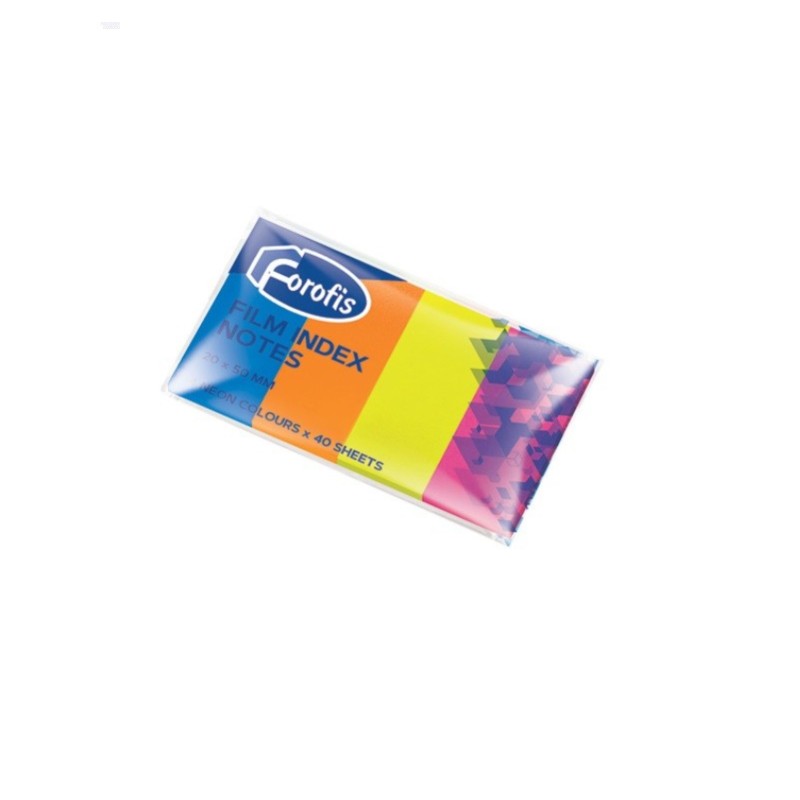 Plastikiniai žymekliai 50x20mm 4spx50vnt, FOROFIS įp.36