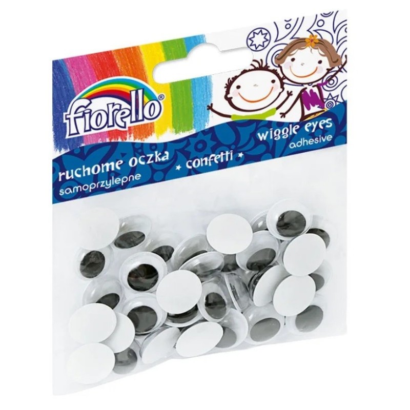 Rinkinys lipnios akys FIORELLO 15mm 40 vnt.