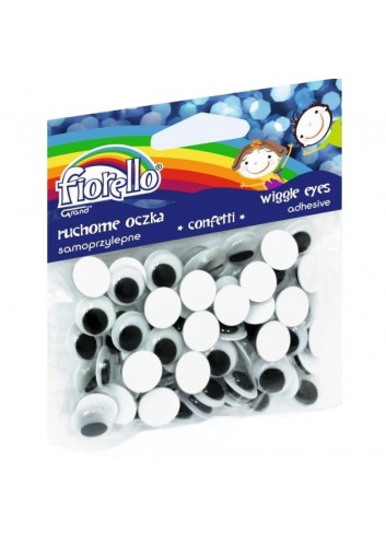 Rinkinys lipnios akys FIORELLO 12mm 80 vnt.