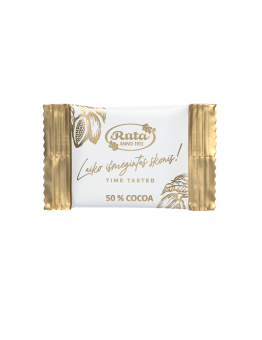 Juodojo šokolado mažos plytelės RŪTA 1913, 500g