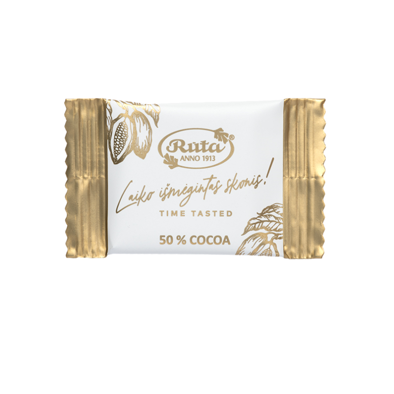Juodojo šokolado mažos plytelės RŪTA 1913, 500g