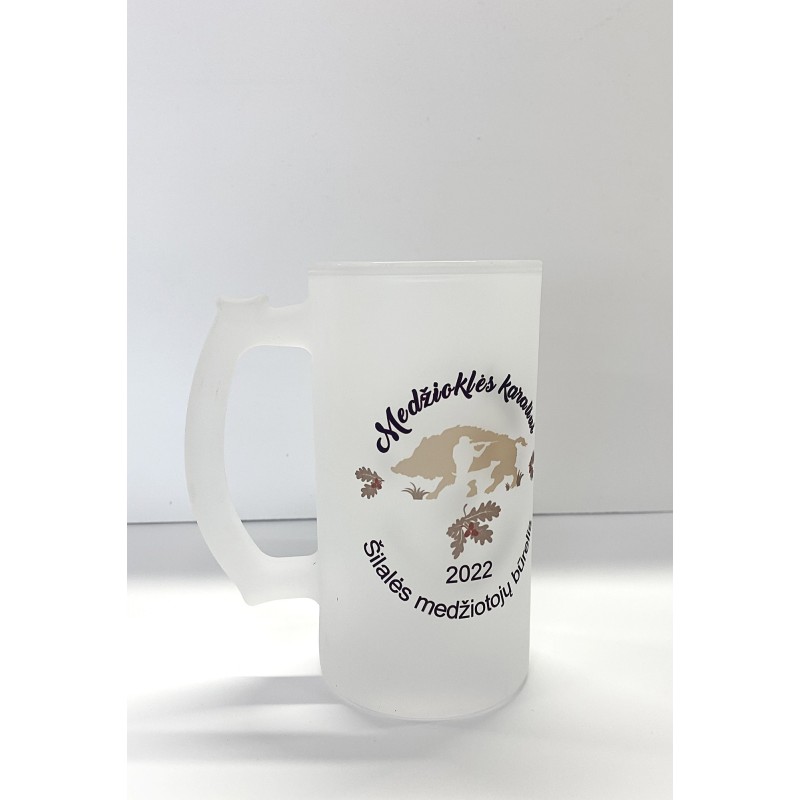 Bokalas grūdinto stiklo 450 ml, sublimacija