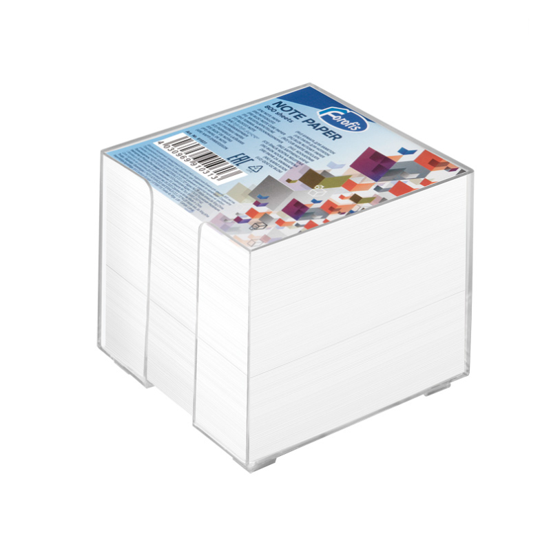 Lapeliai užrašams balti dėžutėje FOROFIS, 90x90mm 800l
