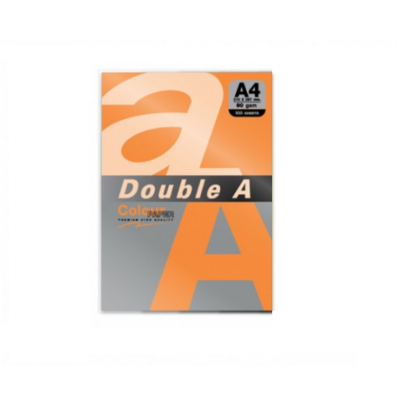 Spalvoto popieriaus rinkinys DOUBLE A MIX 5x20 A4/80g intesyvios sp.
