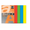 Spalvoto popieriaus rinkinys DOUBLE A MIX 5x20 A4/80g intesyvios sp.