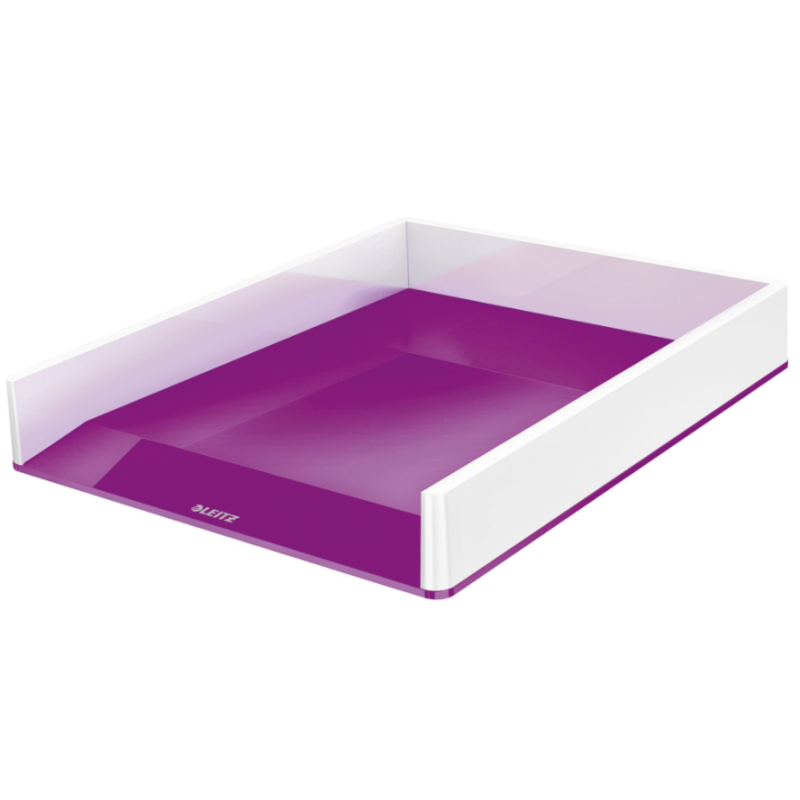 Lentynėlė dokumentams LEITZ WOW balta su violetine detale