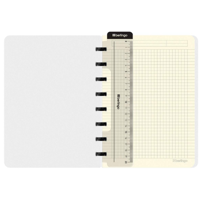 Užrašų knygutė su spirale šone BERLINGO, A5 80gsm, langeliais