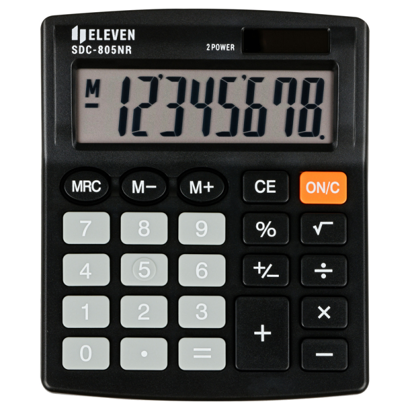Skaičiuotuvas stalinis ELEVEN SDC-805NR, juodos spalvos