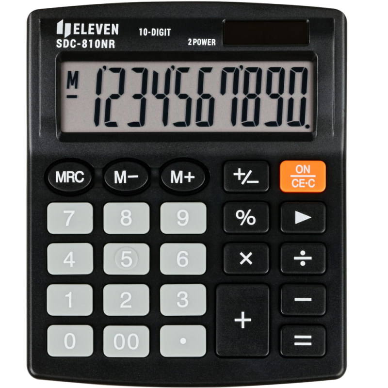 Skaičiuotuvas stalinis ELEVEN SDC-810NR, juodos spalvos