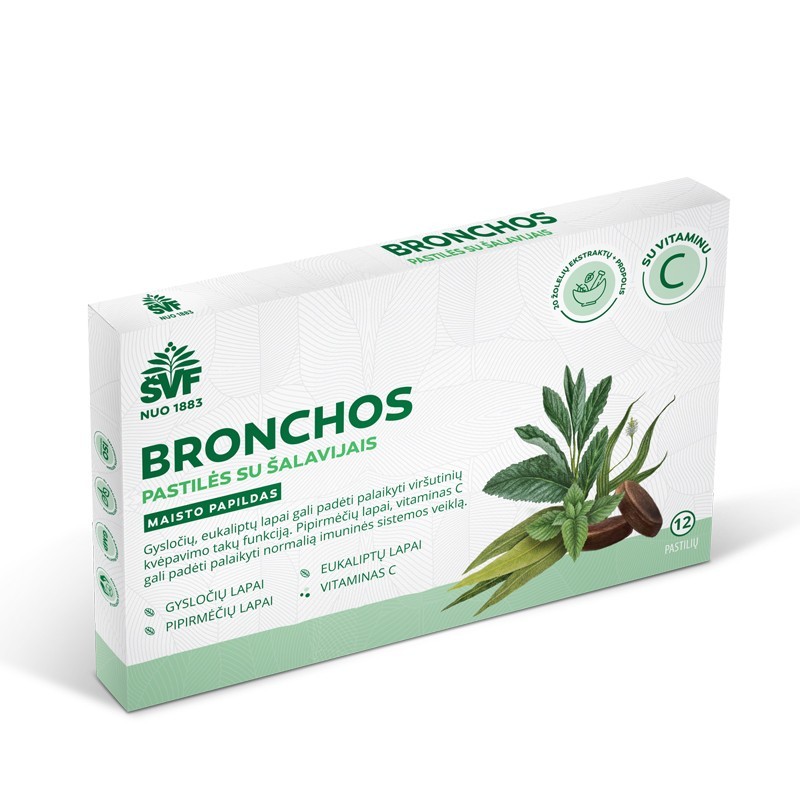 Pastilės Bronchoherba su šalavijais ŠVF | Onelife.lt