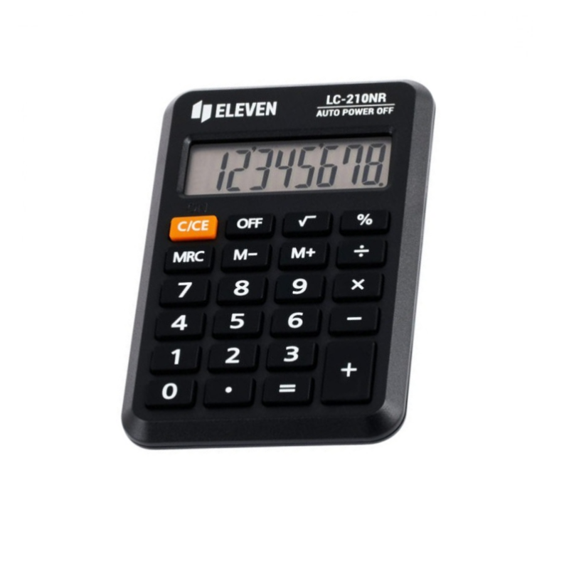 Skaičiuotuvas stalinis ELEVEN LC-210NR, juodos spalvos