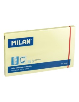Lipnūs lapeliai MILAN 127x76mm geltona sp. 90lap.