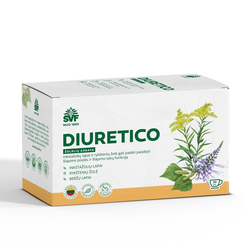Žolelių arbata Diuretico ŠVF, 20 vnt.
