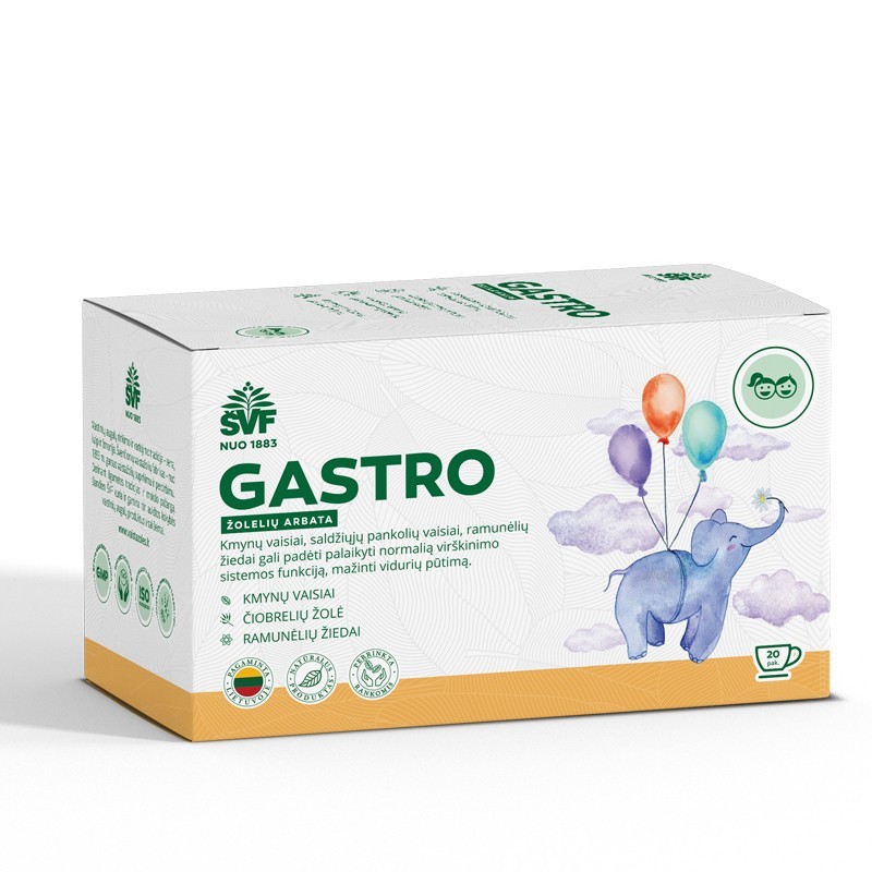 Arbata Gastro vaikams ŠVF, 20 vnt. | Onelife.lt