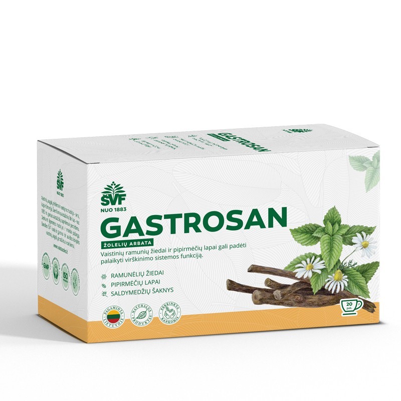 Žolelių arbata Gastrosan ŠVF, 20 vnt.