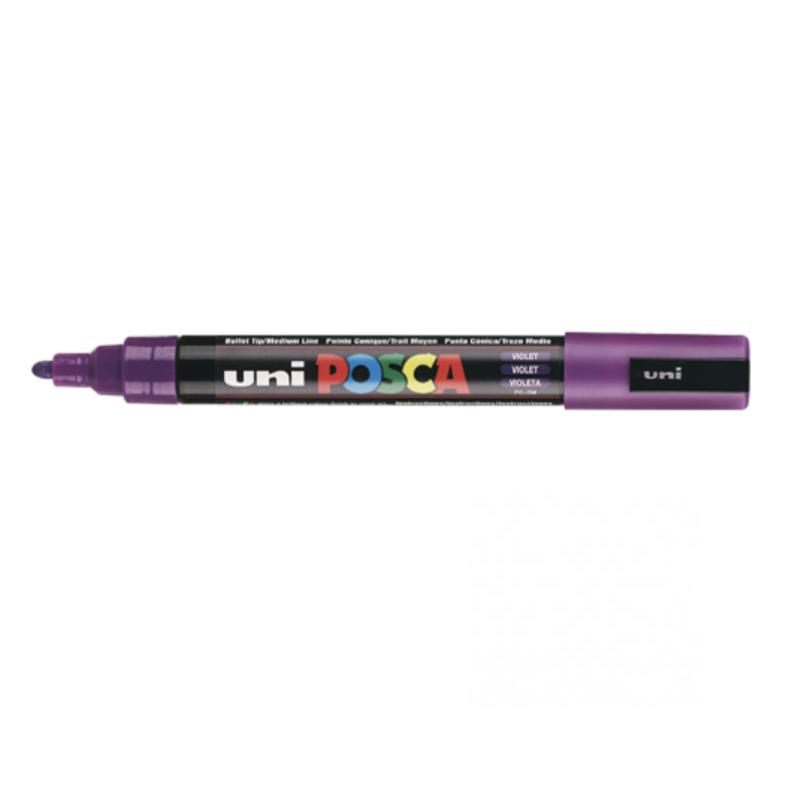 Markeris UNI POSCA PC-5M, Nr.12 1,8-2,5mm. violetinės spalvos