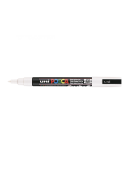 Markeris UNI POSCA PC-3M, Nr.1 0,9-1,3mm. baltos spalvos