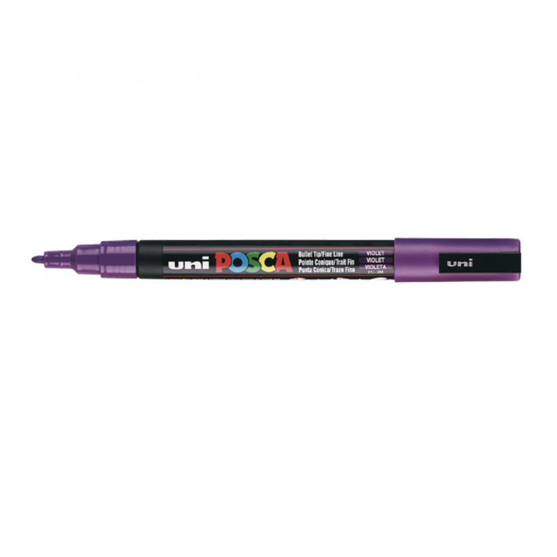 Markeris UNI POSCA PC-3M, Nr.12 0,9-1,3mm. violetinės spalvos