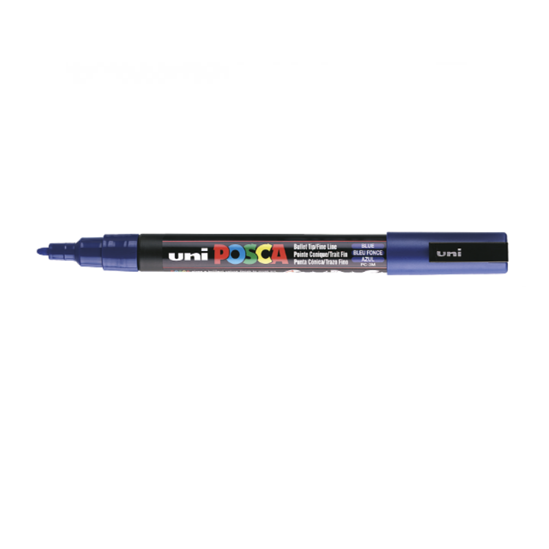 Markeris UNI POSCA PC-3M, Nr.33 0,9-1,3mm. mėlynos spalvos