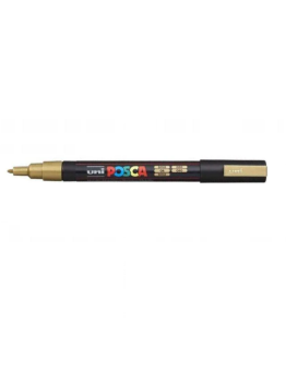 Markeris UNI POSCA PC-3M, Nr.25 0,9-1,3mm. auksinės spalvos