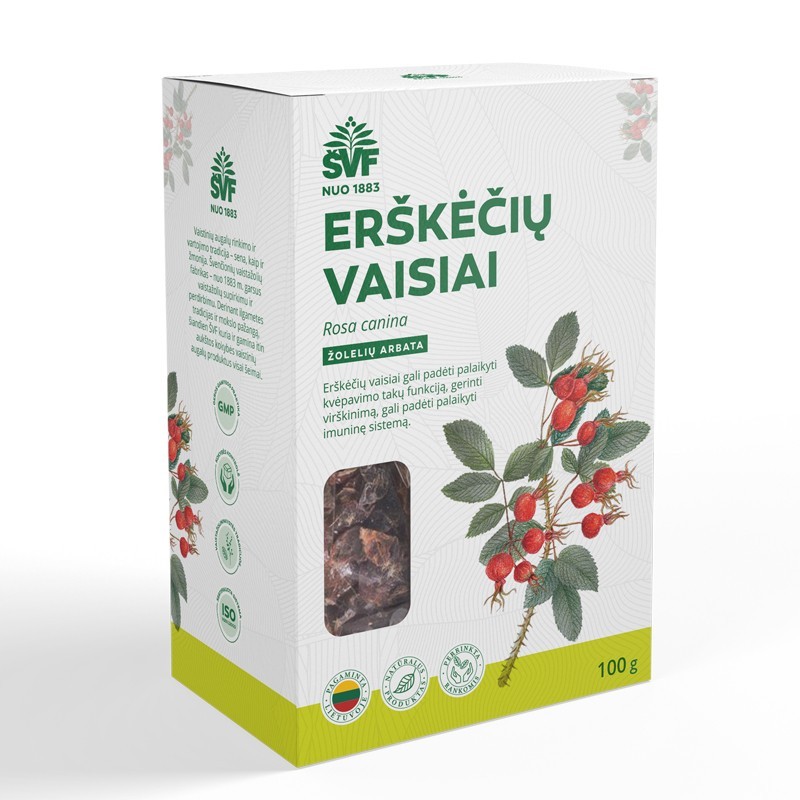 Žolelių arbata erškėčių vaisiai ŠVF, 100 g