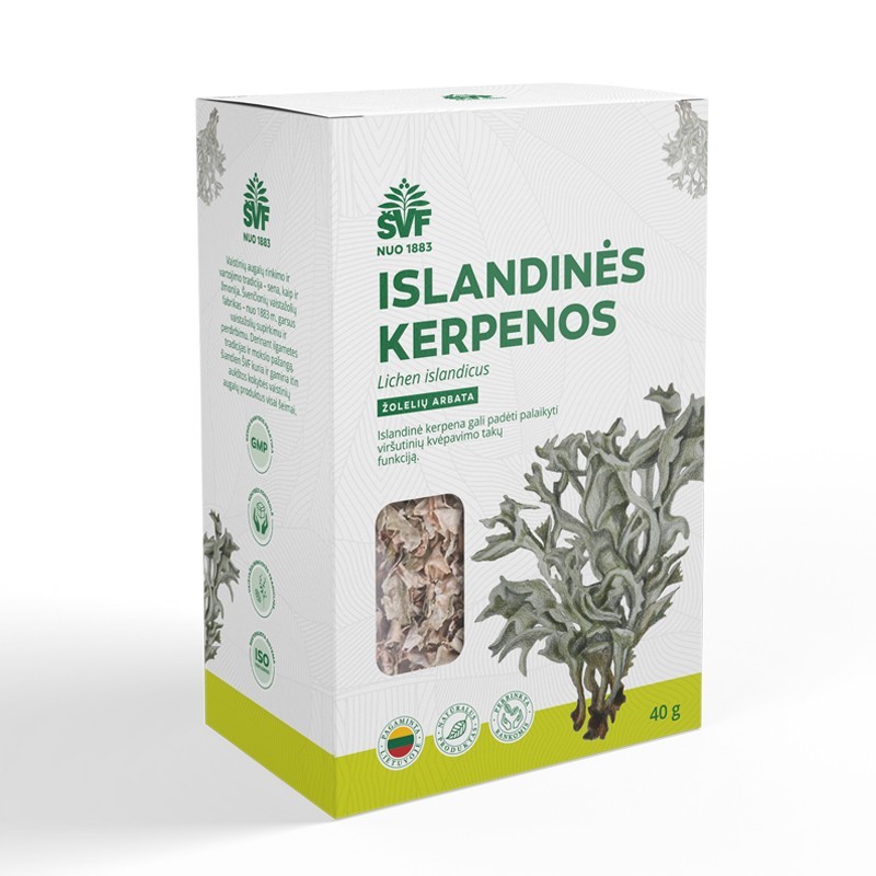 Žolelių arbata islandinės kerpenos ŠVF, 40 g