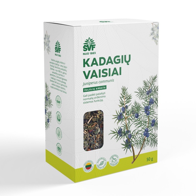 Žolelių arbata kadagių vaisiai, Švenčionių vaistažolės, 50 g