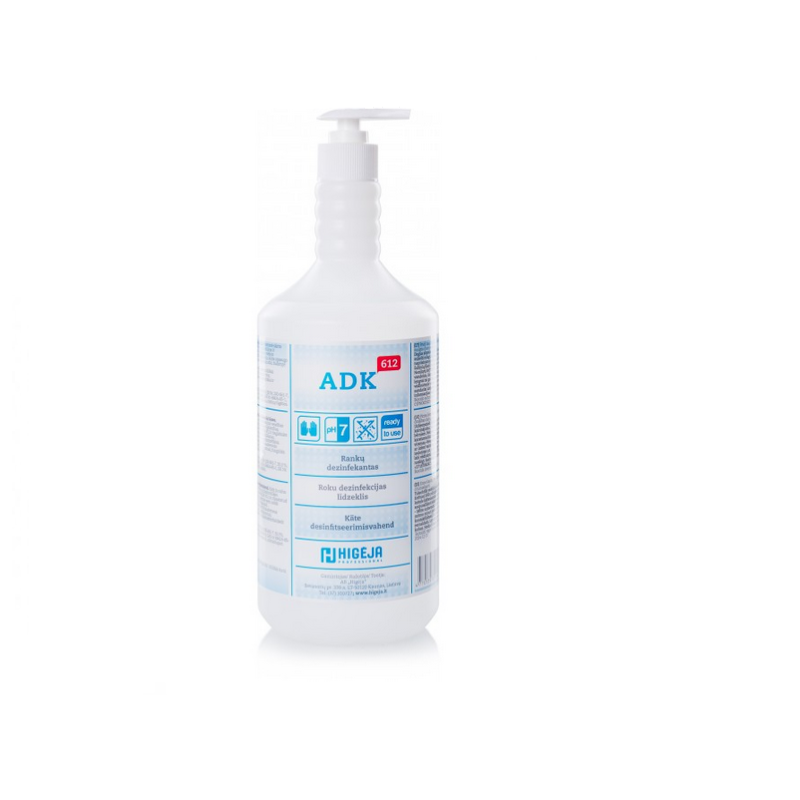 Rankų dezinfekantas ADK-612 1l HIGĖJA įp.8 vnt