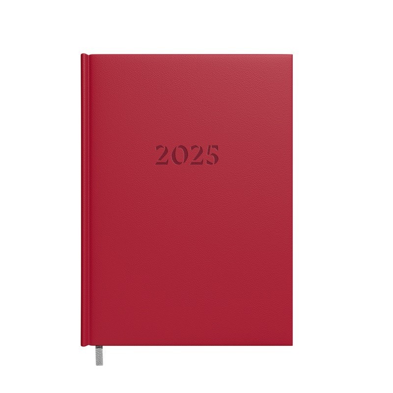 Darbo knyga - kalendorius 2027m. A5, bordo spalvos
