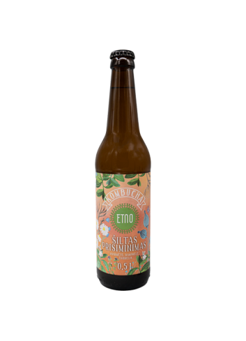 Kombucha fermentuotos arbatos gėrimas „Šiltas prisiminimas“, ETNO, 500 ml x 10 vnt.