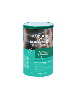 Fiber Slim detox skaidulos svorio kontrolei, Acorus Balance, 180 g