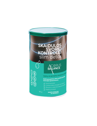 Skaidulos Fiber Slim detox skaidulos svorio kontrolei, Acorus Balance, 180 g