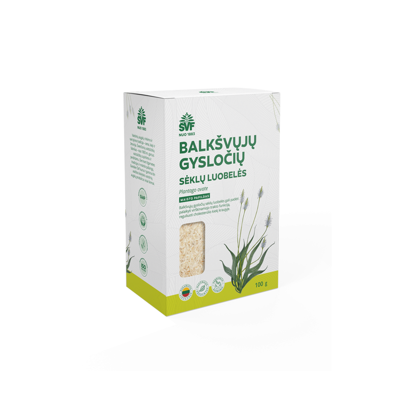 Skaidulos balkšvųjų gysločių sėklų luobelės, Švenčionių vaistažolės, 100 g