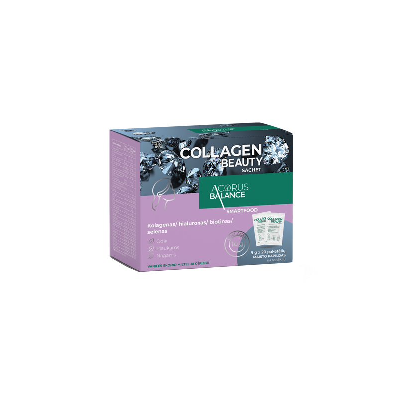 Collagen beauty sachet, odai, plaukams, nagams, Acorus Balance, 20 vnt.