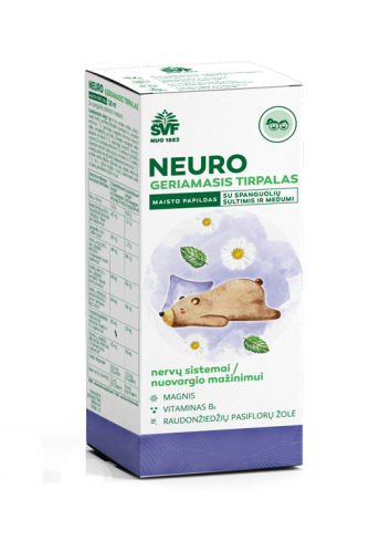 Neuro geriamasis tirpalas, nervų sistemai, Švenčionių vaistažolės, 120 ml