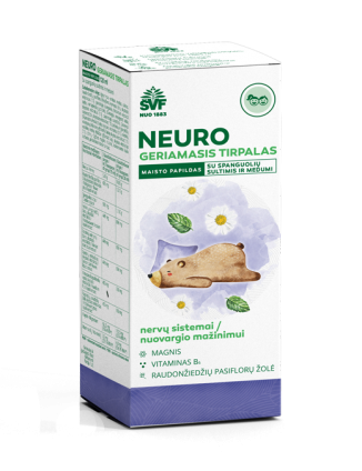 Neuro geriamasis tirpalas, nervų sistemai, Švenčionių vaistažolės, 120 ml