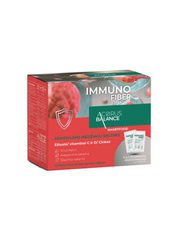 Immuno fiber sachet, Imunitetui, Acorus Balance, 20 vnt.